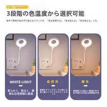 柔らかな光のLED音声制御ベッドサイドランプ【USB接続・センサー機能付き】