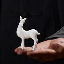 陶製小鹿の置物【インテリア用・テーブルデコレーション・クリエイティブデザイン】