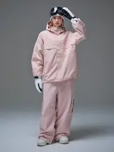 NOBADAY 防風防水のオーバーサイズスノーボードウェア【男女兼用・パンツとジャケット】（セットアップ対応）