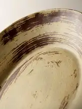 楕円皿 長皿 深皿 魚皿 粗陶 手づくり ヴィンテージ おしゃれ 家庭用 食器