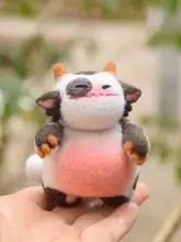 デブドラゴン キーホルダー カップルギフト ウールフェルトDIY材料キット