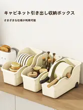 キッチン用鍋具収納ボックス【鍋蓋・調味料収納・キャスター付き・多機能ラック】