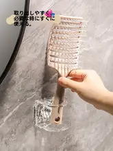 ヘアゴム収納 ブラシスタンド 壁掛けフック アクリル 穴あけ不要 上品 バスルーム サニタリー