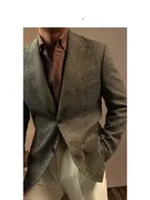 ヴィンテージ風ダークグリーン イタリアンスタイルのカジュアルスーツ【洗練されたデザイン・高いファッション性】