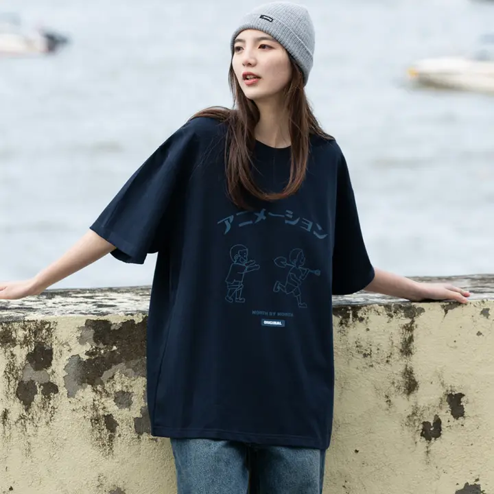 NBN カートゥーンデザイン 半袖Tシャツ【ビンテージスタイル・学生用・コットン】