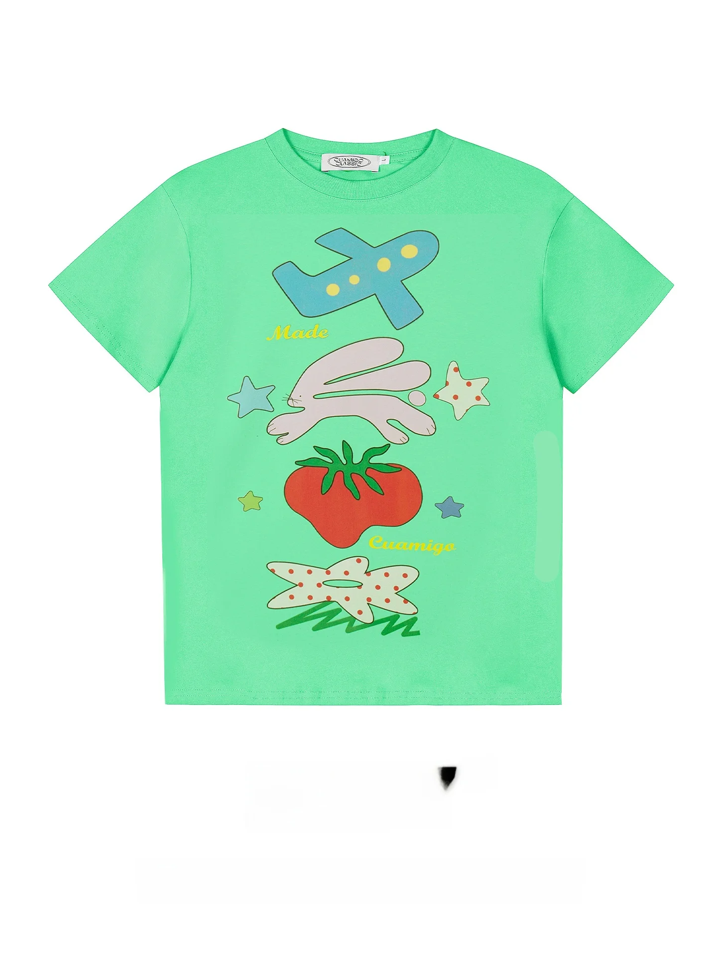 カジュアルなアニメプリント半袖Tシャツ：女性向け夏用の美式スタイルと実用性
