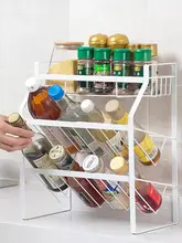 調味料 収納ラック 多機能 材質：プラスチック