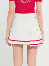 Castelbajac 高尔フ レディースショートスカート【夏用・アートデザイン・百褶】