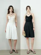 麻素材の透湿通勤用シャツ【サイドボタン・リバーシブルデザイン】とプリーツパンツ（セットアップ対応）