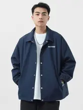 シャツジャケット メンズ ユニセックス レターデザイン ワーク カジュアル 春秋 トップス 「WASSUP」