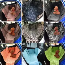 耐水性オックスフォード布製ペットカーシートカバー【後部座席用・汚れ防止・毛が付き  にくい・シートベルト付き】