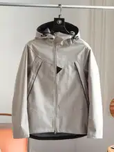 春用 アウトドア 防風 防水加工 男性用 フード付き ソフトシェルジャケット