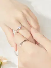 純銀製カップルリング【ユニークデザイン・オープン刻印・プロポーズ用・誕生日ギフト】（セットア ップ対応）