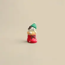 かわいいクリスマスソックスの猫飾り小物【デスクトップ装飾・プレゼントにも最適】