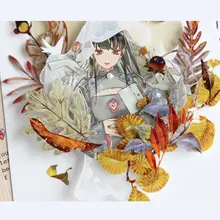 清新デザインのキャラクター模様のマスキングテープ【文房具・手帳用】
