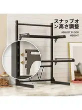 キッチン多層ストレッチ可能な電子レンジラック【上下調節可能・シンプルデザイン】