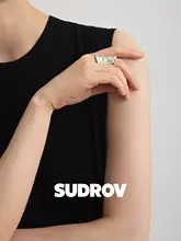 925シルバー製リング【女性用・ファッション・個性的・新中式デザイン・ワイドスタイル】