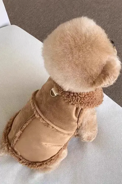 秋冬用犬服【コーギー・柴犬・フレンチブルドッグ・中小型犬対応・厚手ベスト】