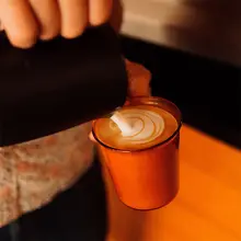 KINTO CAST アンバー耐熱ガラスマグカップ【レトロデザイン・コーヒー・ミルク・ビール・茶用】