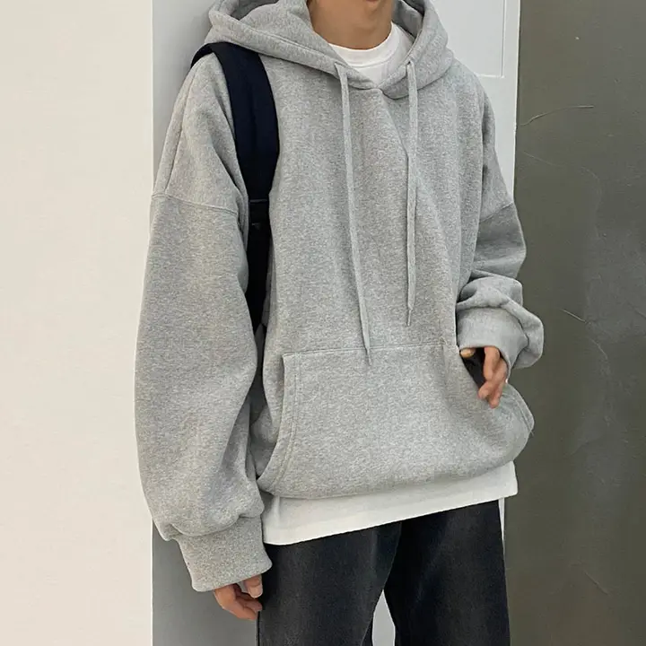 極上の柔らかさフード付きスウェットシャツ【メンズ・無地・ゆったり・カジュアル】
