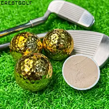 高級ゴルフデザイン ゴールドゴルフボール【練習用・二重構造・贈り物に最適】