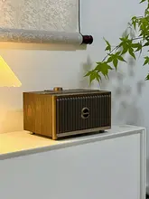 胡桃木調の Bluetooth スピーカー【レトロデザイン・高音質・デュアルスピーカー】