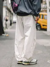 春夏用 アウトドアスポーツ 薄手速乾カジュアルパンツ【ストレートシルエット・ウエストドローストリング】