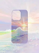 スマホケース サンライズ アート ポップカラー iPhone Android 多機種対応
