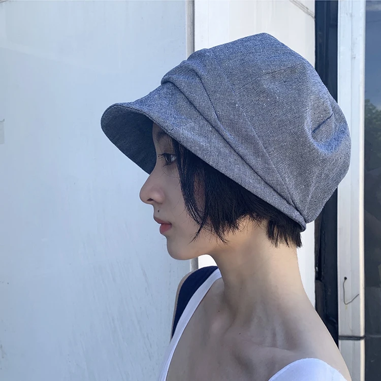 8角帽：レトロデザインで小顔効果を実現する春夏向けユニセックスキャップ
