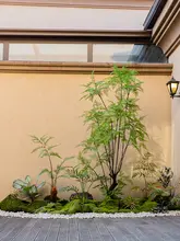 リアルなグリーンの造景用観葉植物【バルコニー装飾・インテリア用】