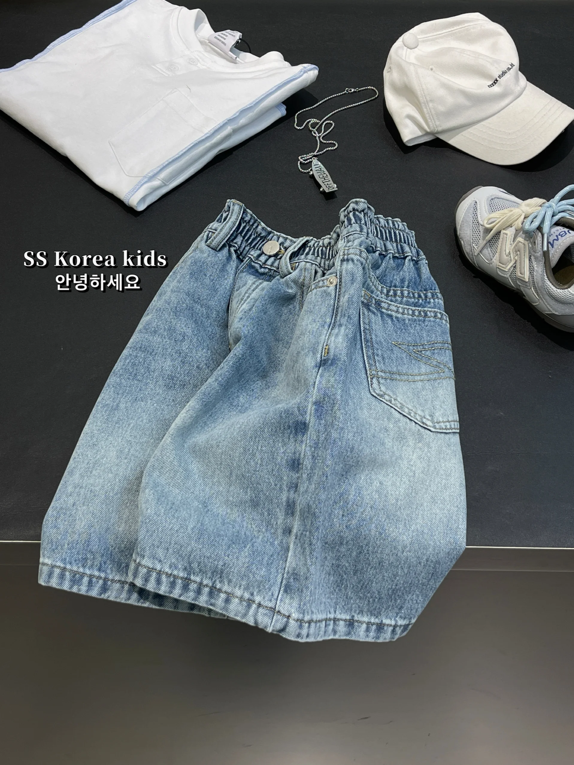4歳の男の子に合う服のサイズは？夏用のデニムショートパンツが解決するリアルな悩み