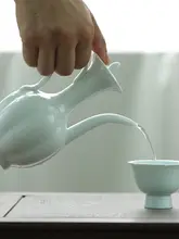 手作り復古スタイル 中式茶具 銀色タオルポット【宋代風・注水用ポット】