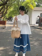 レーストリム無地ワンショルダーバッグ【学生・旅行用・編み込みデザイン】