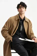 JSSD HOMME 春用 メンズトレンチコート【防水・ミドル丈】