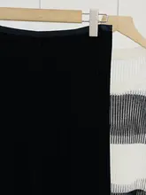金糸ベロア フレアスカート【ハイウエスト・黒・中長丈】