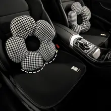 車用ヘッドレスト 腰サポート枕 首支持枕 クッション シートクッション 夏用 首腰サポート 超薄型