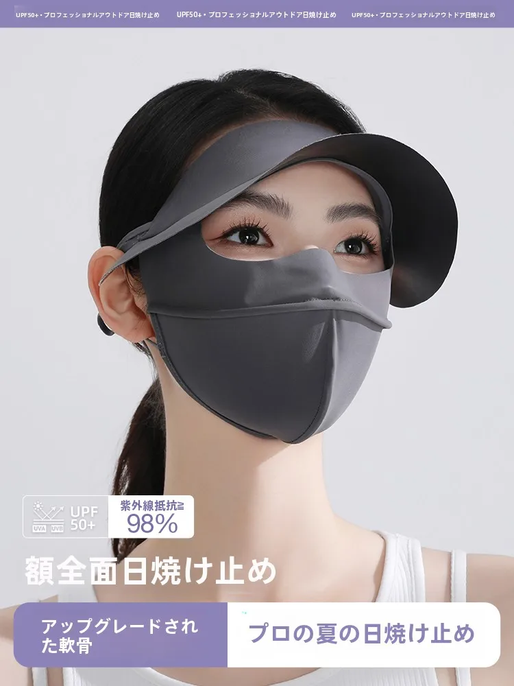 紫外線対策フェイスマスク：通気性とアイプロテクションを備えた夏用カバー