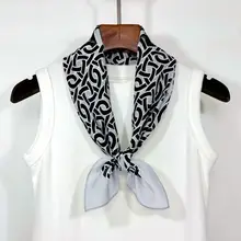 真 silk ダブルシフォン 中方巾【春夏用・高級復古スタイル】