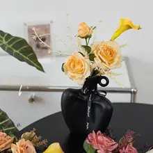 ボヘミアン風のドライフラワー調バラの造花ブーケ【インテリア装飾用・リビング用】