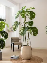 高級感あるリアルな葉の大型観葉植物【ゴムの木風・インテリア用・室内用】