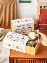 手提げ小犬デザインの焼き菓子ギフトボックス【空箱・おしゃれな引き出し型】