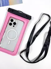 防水スマホケース【斜め掛け・タッチスクリーン対応・水泳・温泉・海用・落下防止ストラップ付き】
