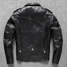 革新的なデザイン！本革製 メンズライダージャケット【フィット感あり・翻領】