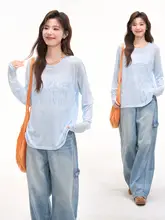 爽やかなレモン風味のUVカットTシャツ【フィット・天絲素材・夏用】