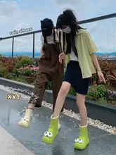 大きな目の子供用レインブーツ【防滑・防水・ファッション・中筒型】
