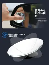360度多機能バックミラー用補助鏡【小型・高解像度・盲点視野確保】