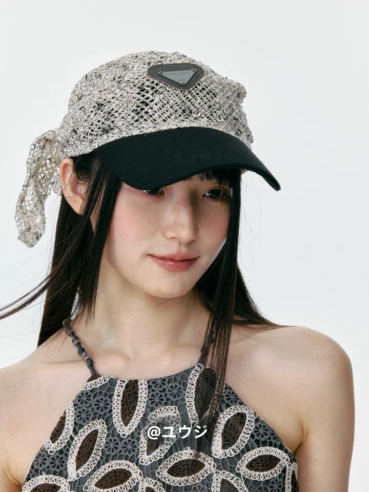 キャップ レディース バンダナ メッシュ 薄手 通気性 小顔効果 ストリート アウトドア 夏