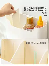 壁掛け収納棚【穴あけ不要・キッチン扉用・調味料収納・ラップホルダー付き】