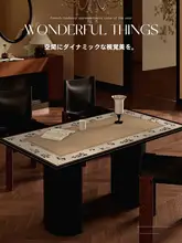 テーブルマット コーヒーテーブルマット 天板保護マット フレンチスタイル ヴィンテージ 合成皮革 撥水 撥油 お手入れ簡単 傷防止