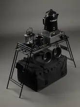 BLACKDOG アウトドア携帯型金属収納スタンド【折りたたみ式・バーベキュー・キャンプ用】